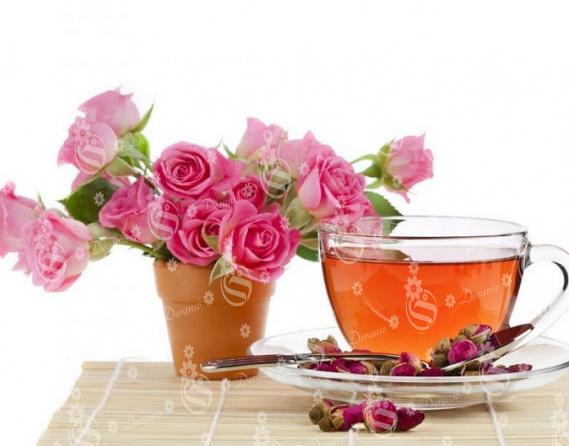 استفاده فراوان گل محمدی صورتی در چای