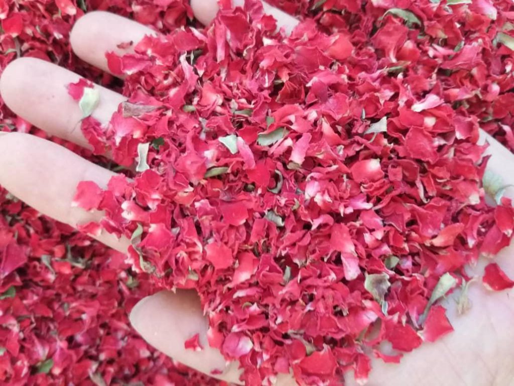 خریدار گلبرگ گل رز خشک در مشهد